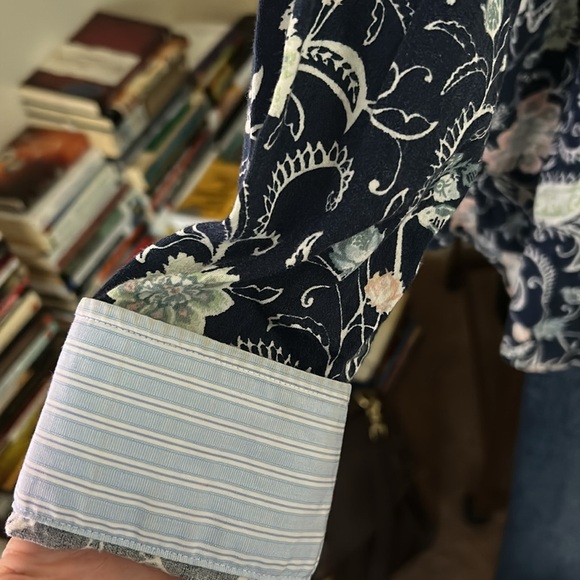 Chaps Floral No Iron Shirt - Picture 7 of 8